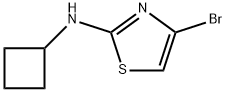 4-Bromo-2-(cyclobutylamino)thiazole 结构式