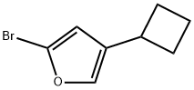 2-Bromo-4-(cyclobutyl)furan 结构式