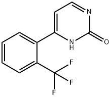 2-Hydroxy-4-(2-trifluoromethylphenyl)pyrimidine 结构式