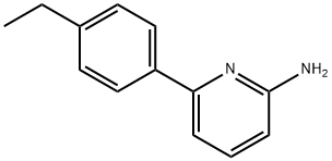 2-AMINO-6-(4-ETHYLPHENYL)PYRIDINE 结构式