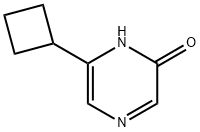 2-Hydroxy-6-(cyclobutyl)pyrazine 结构式