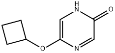 2-Hydroxy-5-(cyclobutoxy)pyrazine 结构式