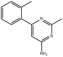4-Amino-2-methyl-6-(2-tolyl)pyrimidine 结构式