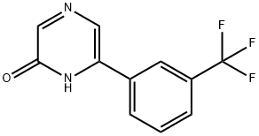 2-Hydroxy-6-(3-trifluoromethylphenyl)pyrazine 结构式