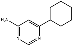 4-Amino-6-(cyclohexyl)pyrimidine 结构式