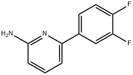 2-AMINO-6-(3,4-DIFLUOROPHENYL)PYRIDINE 结构式