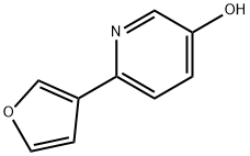 3-Hydroxy-6-(3-furyl)pyridine 结构式