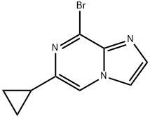 8-Bromo-6-(cyclopropyl)imidazo[1,2-a]pyrazine 结构式