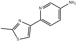 3-Amino-6-(2-methylthiazol-4-yl)pyridine 结构式