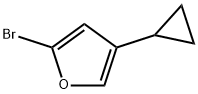 2-Bromo-4-(cyclopropyl)furan 结构式