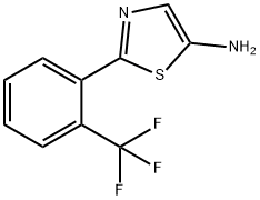 5-Amino-2-(2-trifluoromethylphenyl)thiazole 结构式