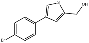 (4-(4-bromophenyl)thiophen-2-yl)methanol 结构式