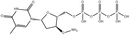 3'-O-AMINOTHYMIDINE-5'-TRIPHOSPHATE 结构式