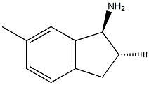 1H-Inden-1-amine, 2,3-dihydro-2,6-dimethyl-, (1S,2R)- 结构式