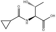 2-(环丙基甲酰氨基)-3-羟基丁酸 结构式