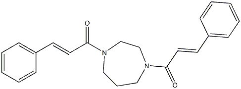 1,4-dicinnamoyl-1,4-diazepane 结构式