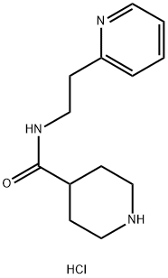 N-(2-pyridin-2-ylethyl)piperidine-4-carboxamide dihydrochloride 结构式