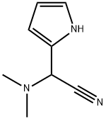 2-(二甲氨基)-2-(1H-吡咯-2-基)乙腈 结构式