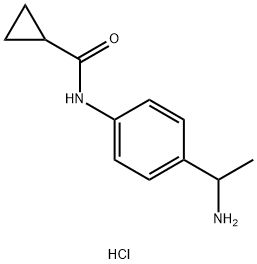 N-[4-(1-氨基乙基)苯基]环丙甲酰胺盐酸盐 结构式