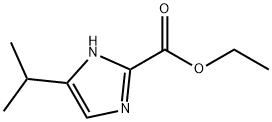 5-异丙基咪唑-2-甲酸乙酯,5-(1-甲基乙基)咪唑-2-甲酸乙酯 结构式