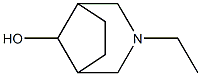 3-ethyl-3-azabicyclo[3.2.1]octan-8-ol 结构式