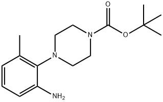 tert-butyl 4-(2-amino-6-methylphenyl)piperazine-1-carboxylate 结构式