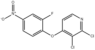 2,3-dichloro-4-(2-fluoro-4-nitrophenoxy)pyridine 结构式