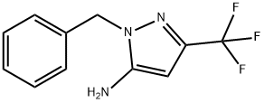 2-苄基-5-三氟甲基吡唑-3-胺 结构式