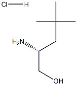 (R)-2-氨基-4,4-二甲基戊-1-醇盐酸盐 结构式