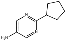 2-环戊基嘧啶-5-胺 结构式