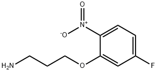 3-(5-氟-2-硝基苯氧基)丙烷-1-胺 结构式