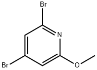 2,4-二溴-6-甲氧基吡啶 结构式