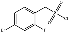 (4-溴-2-氟苯基)甲磺酰氯化 结构式