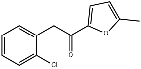 2-(2-氯苯基)-1-(5-甲基呋喃-2-基)乙烷-1-酮 结构式