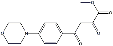 methyl 4-[4-(morpholin-4-yl)phenyl]-2,4-dioxobutanoate 结构式