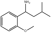 1-(2-甲氧苯基)-3-甲基丁烷-1-胺 结构式