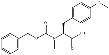 N,O-二甲基-CBZ-L-络氨酸 结构式