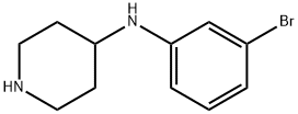 N-(3-溴苯基)哌啶-4-胺 结构式