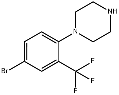 1-[4-溴-2-(三氟甲基)苯基]哌嗪 结构式