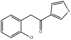 2-(2-氯苯基)-1-(噻吩-3-基)乙烷-1-酮 结构式