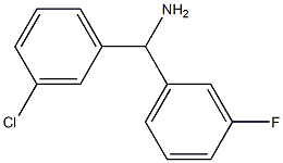 (3-chlorophenyl)(3-fluorophenyl)methanamine 结构式