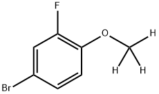 4-(Methoxy-d3)-3-fluorobromobenzene 结构式