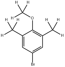 3,5-(Dimethyl-d6)-4-(methoxy-d3)-bromobenzene 结构式