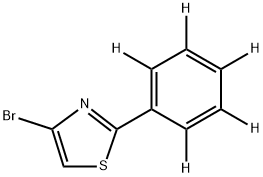 4-Bromo-2-(phenyl-d5)-thiazole 结构式