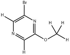 2-Bromo-6-methoxypyrazine-d5 结构式
