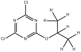 4,6-Dichloro-2-(iso-propoxy-d7)-triazine 结构式