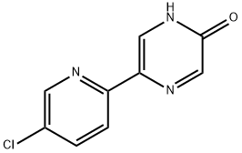 5-Chloro-2-(5'-hydroxy-2'-pyrazinyl)pyridine 结构式