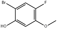 2-BROMO-4-FLUORO-5-METHOXYPHENOL 结构式