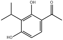 1-(2,4-Dihydroxy-3-isopropylphenyl)ethanone 结构式