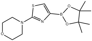 2-(4-吗啉基)噻唑-4-硼酸频哪醇酯 结构式